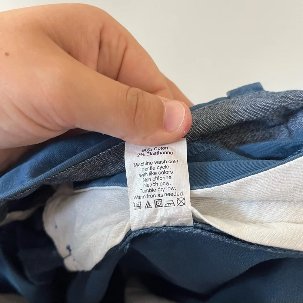 J. Crew Flex Chino‎ Dark Blue Shorts 33W